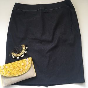 Evan Picone denim plus size skirt